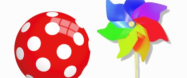 Ball und Windrad